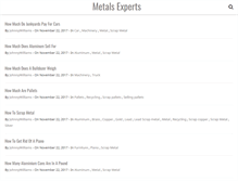 Tablet Screenshot of metalsexperts.com